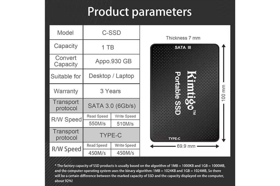 kimtigo portable ssd for sale